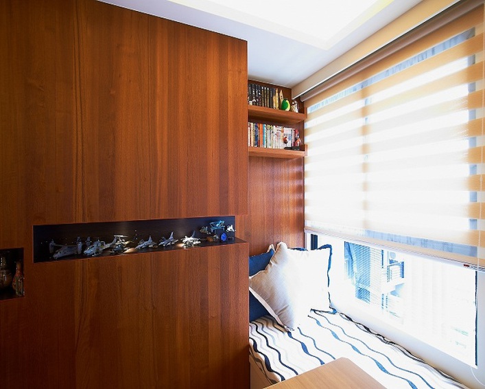 室內裝潢圖片， 無毒環保   現代木質光影宅
