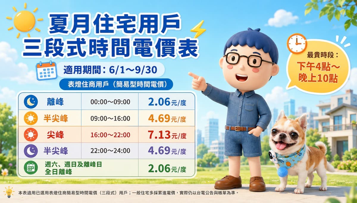 【賣厝阿明】夏天電費怎麼省？用電最好避開「最貴時段」