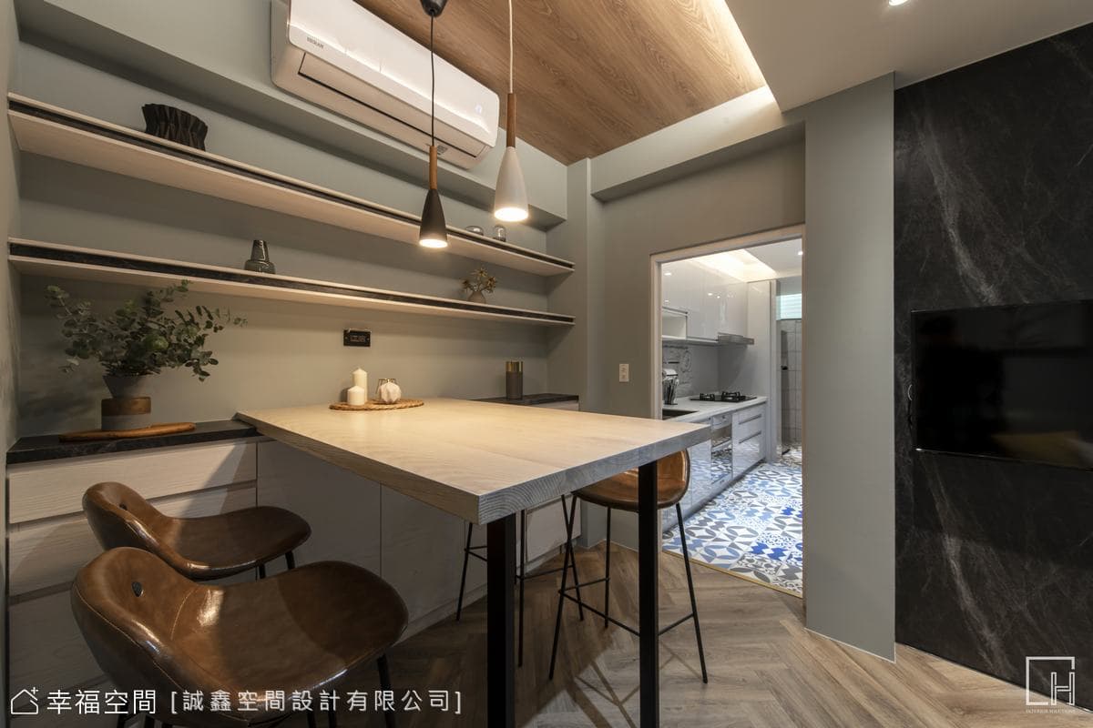 老屋翻新住辦現代風質感宅│35坪