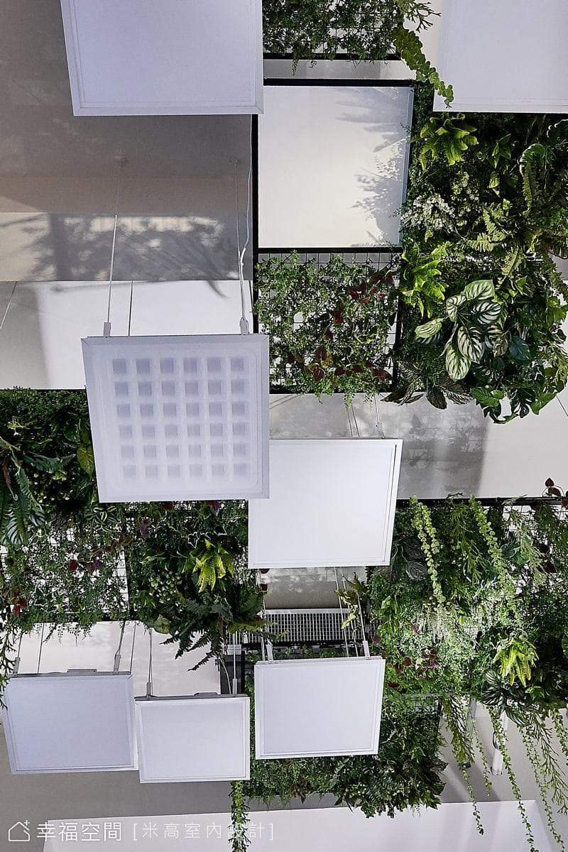 白色簡約 綠意盎然｜日灃建設/接待館｜現代工業混搭風｜90坪
