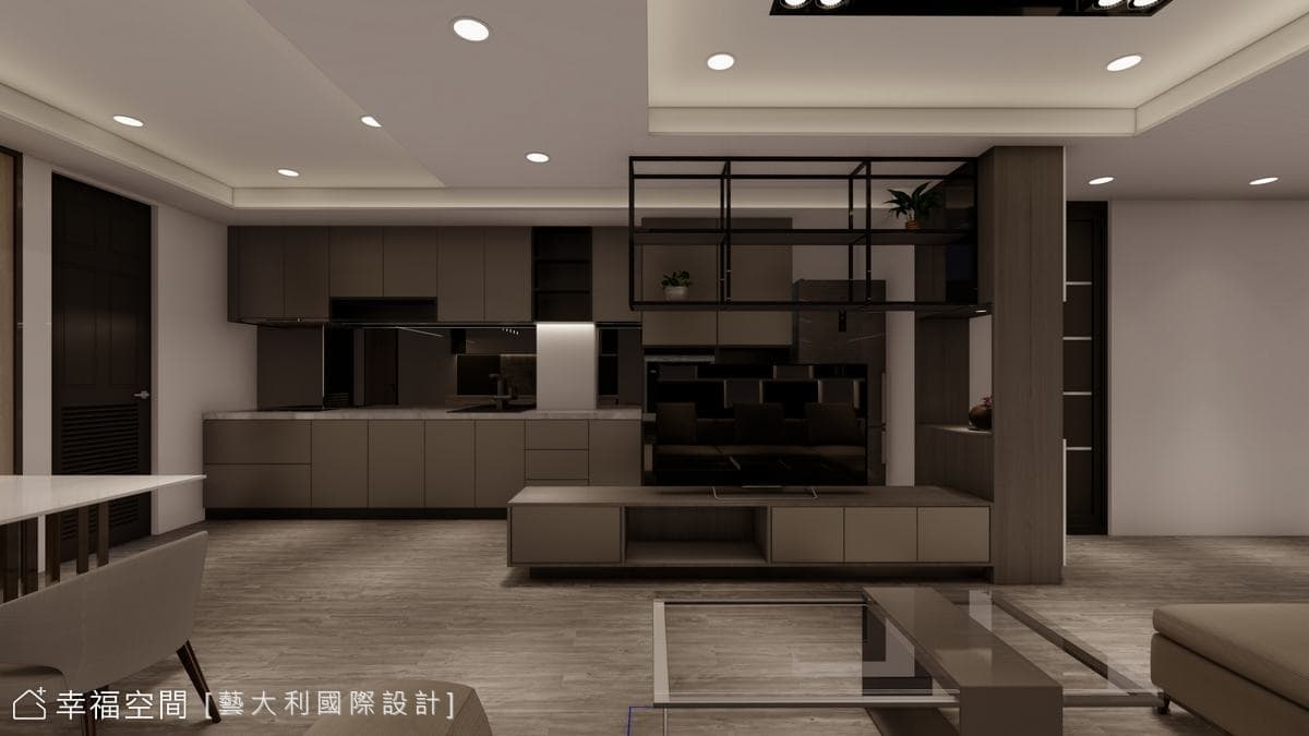 50年老屋翻新 黑白色調砌築現代輕奢美宅│現代風│24坪