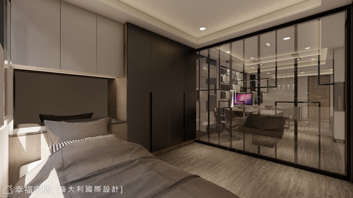 50年老屋翻新 黑白色調砌築現代輕奢美宅│現代風│24坪