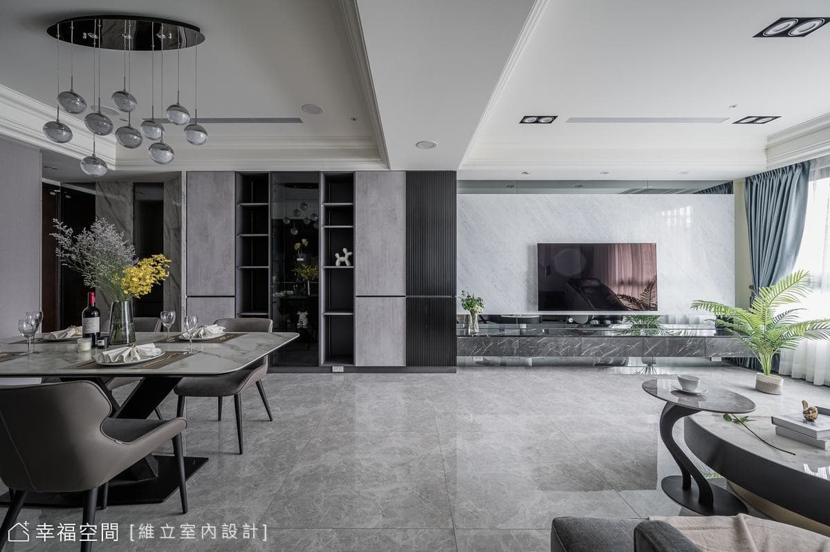 流光下的璀璨家景 清麗奢美現代宅|40坪