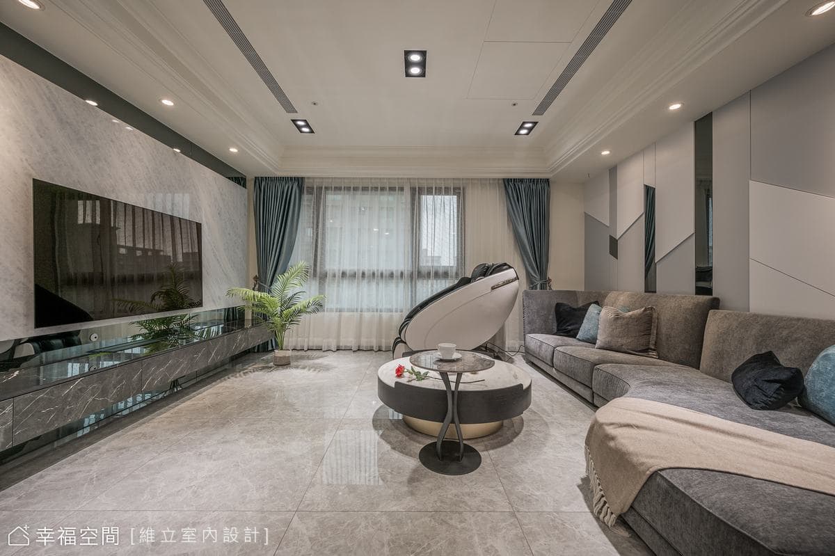 流光下的璀璨家景 清麗奢美現代宅|40坪