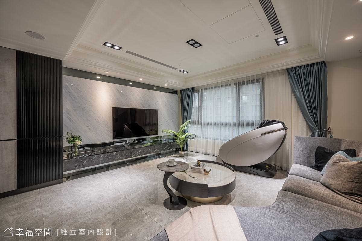 流光下的璀璨家景 清麗奢美現代宅|40坪
