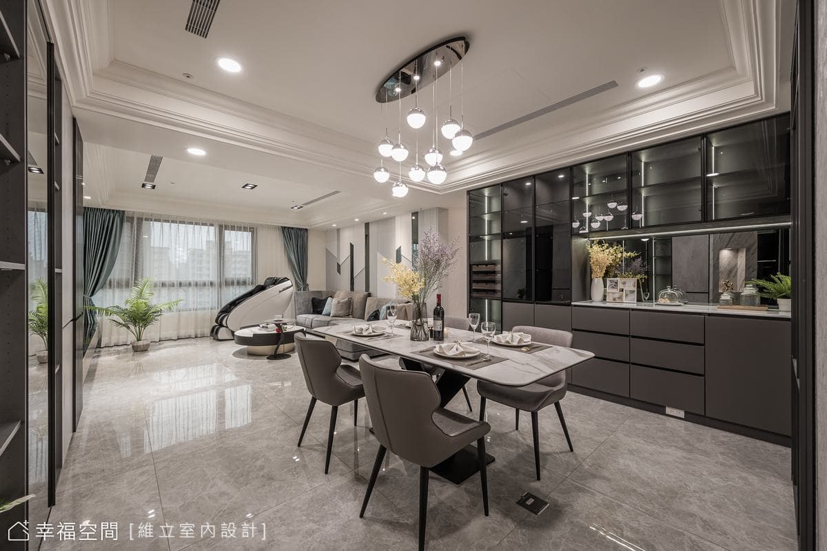 流光下的璀璨家景 清麗奢美現代宅|40坪