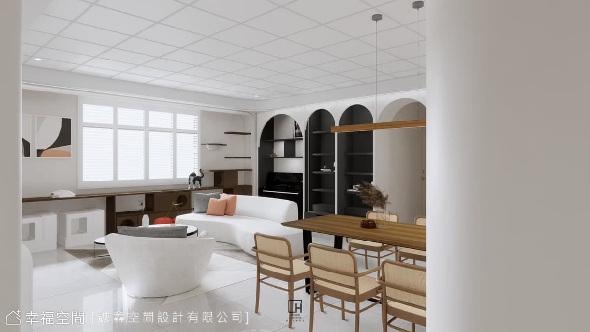 曲弧律動 典雅悠居｜古典｜30坪