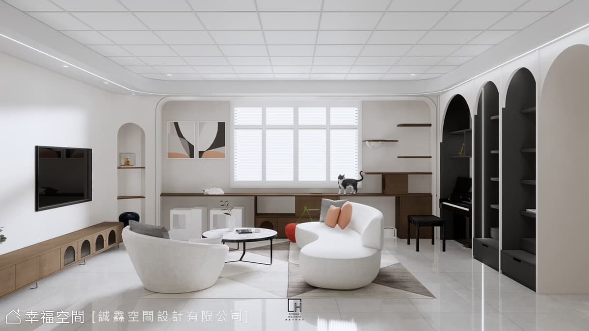 曲弧律動 典雅悠居｜古典｜30坪