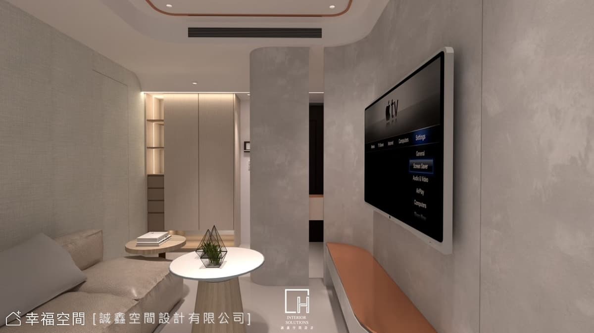 暖灰漫流 紓壓療寓|現代風|15坪