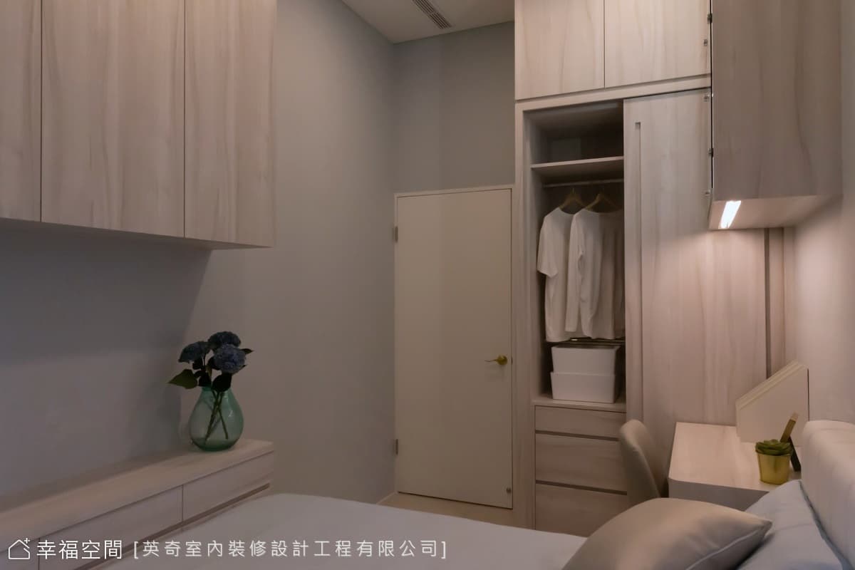 美式優雅與純白場域的不期而遇|現代風|35坪