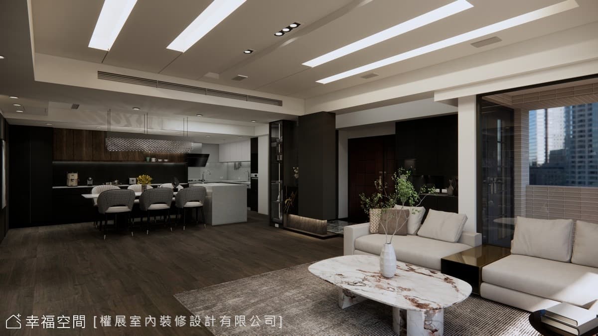 建構輕奢度假靜謐宅 樂享飯店式生活｜現代風｜70坪