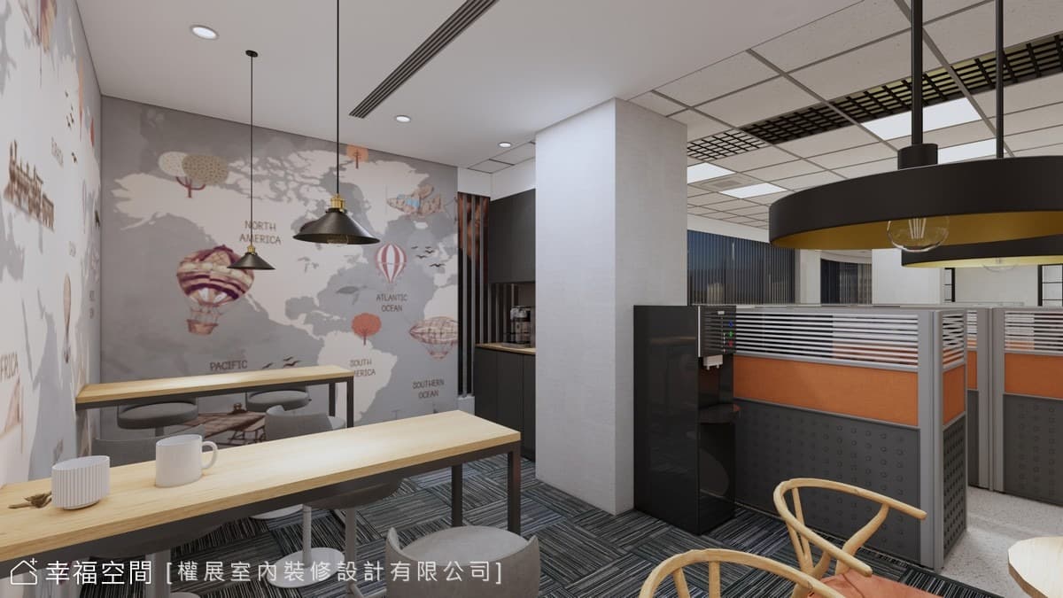 高效人性化辦公室設計 傳達企業理念│現代風│140坪