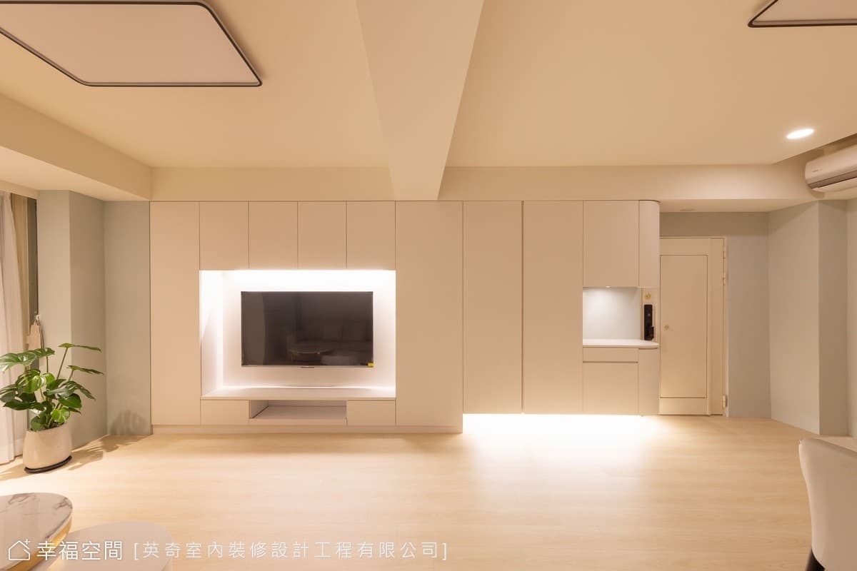 色調與機能並存  邂逅圓弧之下的溫柔家景|40坪