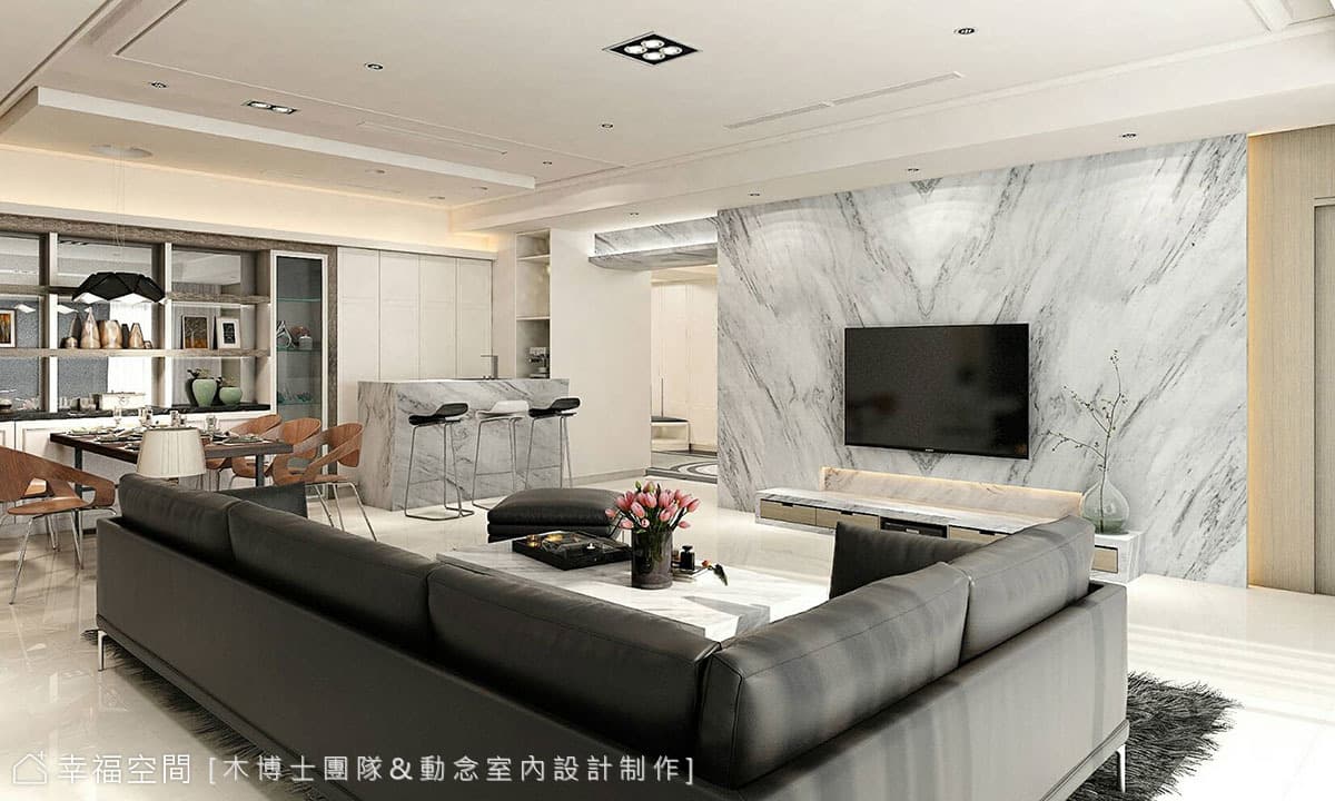 揮灑磅礡石材 構築大器宅邸