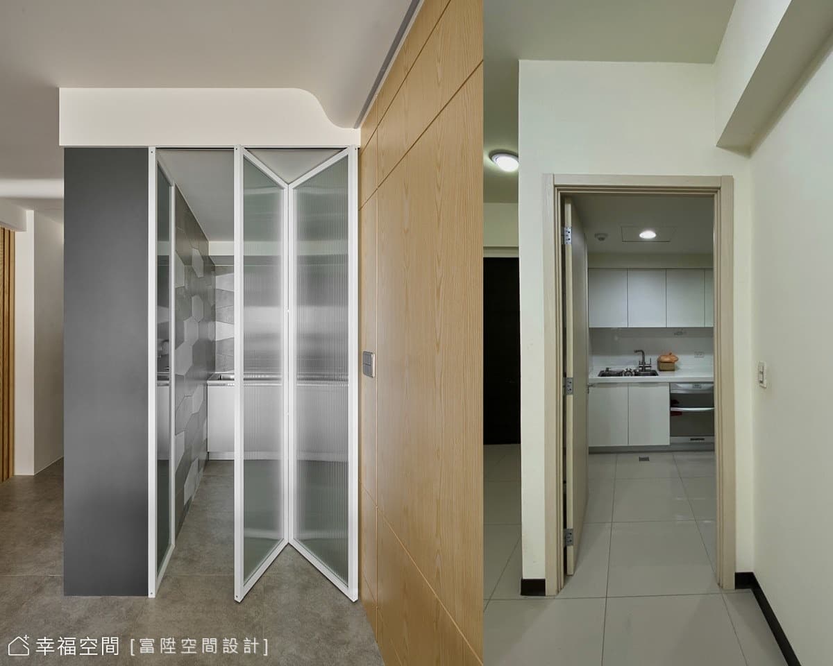 和煦暖陽調味！中古屋變身奶茶系清新寓所｜現代混搭風｜22坪