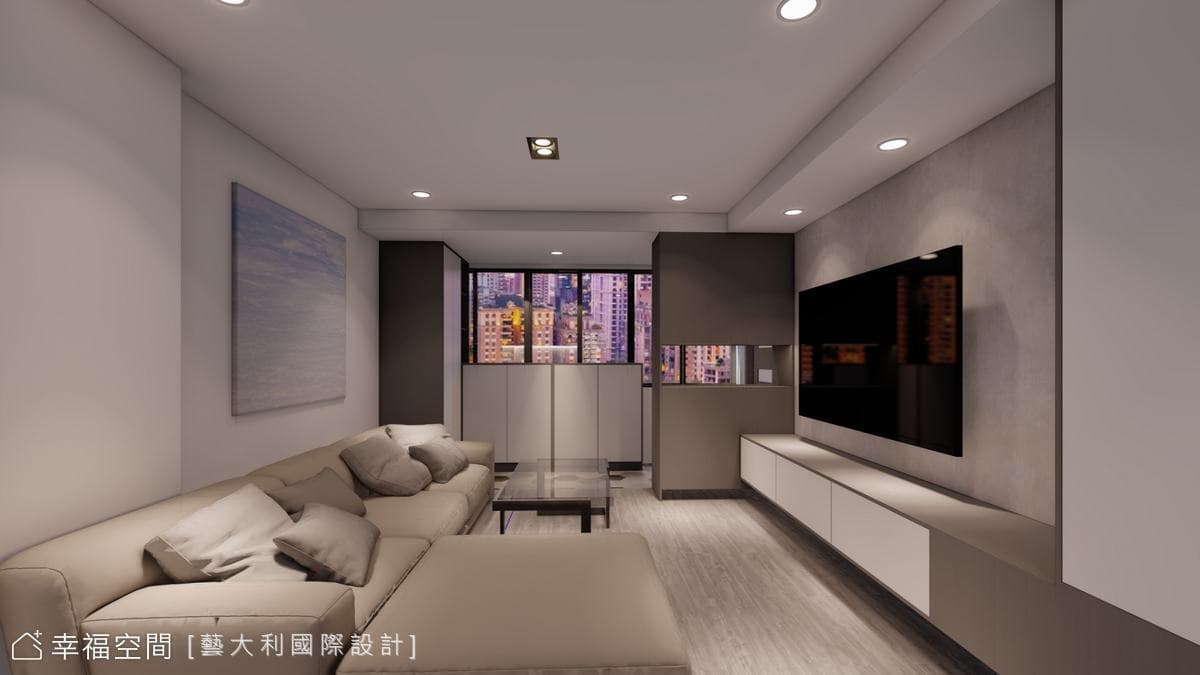 42年老屋翻新 變身灰階現代簡約居所│28坪