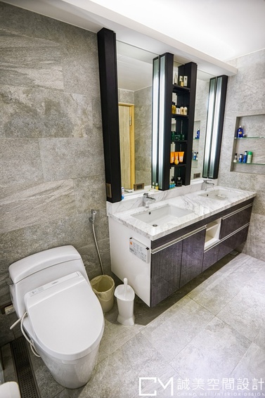 室內裝潢圖片，衛浴 周公館-工業北歐風格飯店式住宅