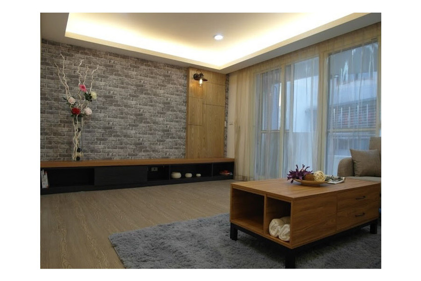 室內裝潢圖片，客廳 暖調木質系療癒宅